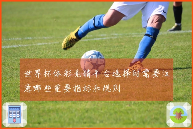 世界杯体彩竞猜平台选择时需要注意哪些重要指标和规则